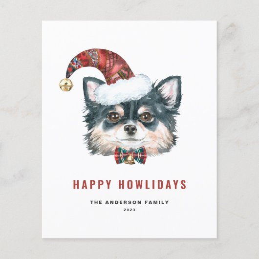 Chihuahua Happy Howlidays Card (Vorderseite)