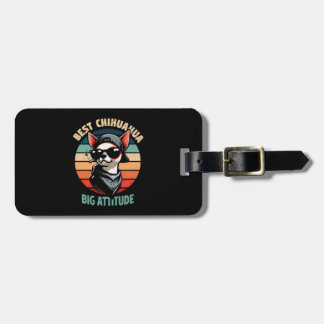 Chihuahua-Haustier Hund Retro Vintage Gepäckanhänger