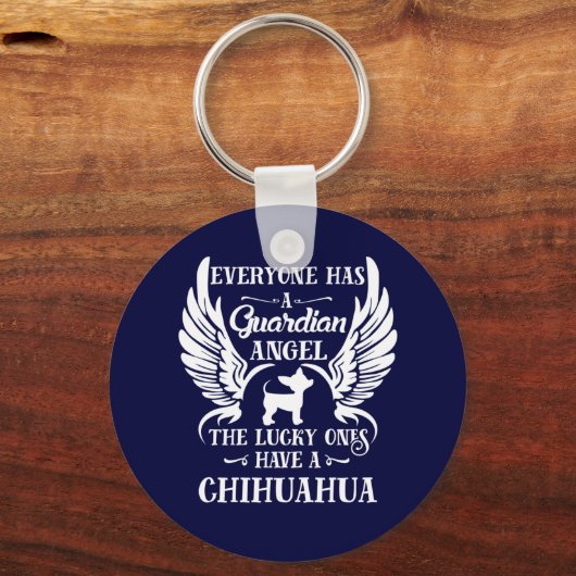 Chihuahua Haustier-Schutzengel Schlüsselanhänger (Vorderseite)