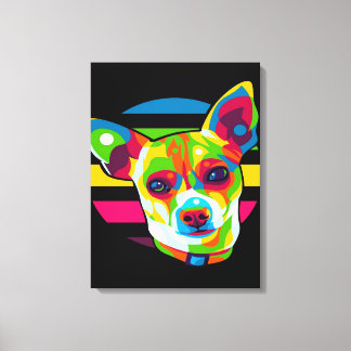 Chihuahua Head_Dog Lover Leinwanddruck