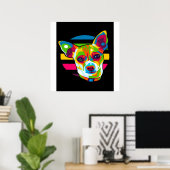 Chihuahua Head_Dog Lover Poster (Heimbüro)