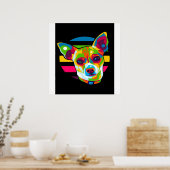 Chihuahua Head_Dog Lover Poster (Küche)