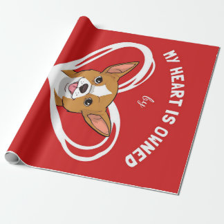 Chihuahua Heart_Dog Lover Geschenkpapier