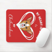 Chihuahua Heart_Dog Lover Mousepad (Mit Mouse)