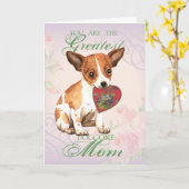 Chihuahua Heart Mama Karte (Gelbe Blume)