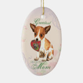 Chihuahua Heart Mama Keramik Keramik Ornament (Rechts)