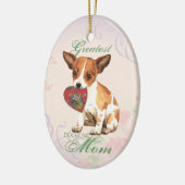 Chihuahua Heart Mama Keramik Ornament (Links)