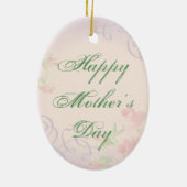 Chihuahua Heart Mama Keramik Ornament (Hinten)