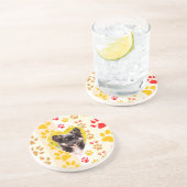 Chihuahua Heart Paw Prints Untersetzer (Seite)