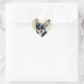 Chihuahua Heart Sticker (Tasche)