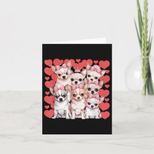 Chihuahua Heart Valentinstag Couple Karte