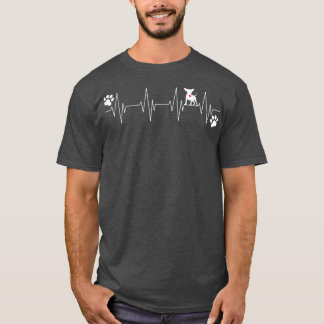 Chihuahua Heartbeat Funny Dog Owner Lover Graphic T-Shirt