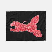 Chihuahua Hearts Dog Puppy Lover Fleecedecke (Vorderseite (Horizontal))