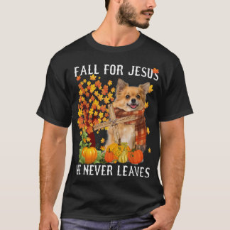 Chihuahua Herbst für Jesus, den er nie Verlasse11 T-Shirt