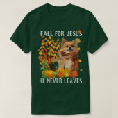 Chihuahua Herbst für Jesus, den er nie Verlasse T-Shirt (Design vorne)