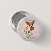 Chihuahua-Herz-Mama Button (Vorne & Hinten)