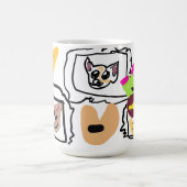 Chihuahua-Herzen Kaffeetasse (Mittel)