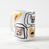 Chihuahua-Herzen Kaffeetasse (Vorderseite Links)
