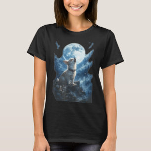 Chihuahua heult zum Mond vintage lustig T-Shirt