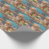 Chihuahua Holiday Baking: Feierliche Weihnachten Geschenkpapier (Ecke)