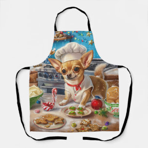Chihuahua Holiday Baking: Feierliche Weihnachten Schürze