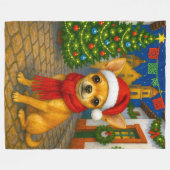 Chihuahua Holiday  Fleecedecke (Vorderseite (Horizontal))