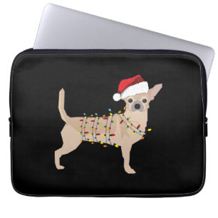 Chihuahua Holiday Weihnachtslicht Laptopschutzhülle