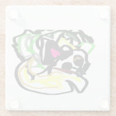 Chihuahua home glasuntersetzer (Rückseite)