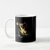Chihuahua howling to the moon vintage funny kaffeetasse (Links)