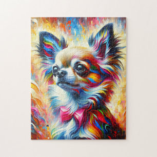 Chihuahua Hund Acryl Druck Hunde Liebhaber Geschen Puzzle