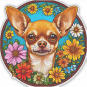 Chihuahua-Hund Aufkleber (Vorderseite)