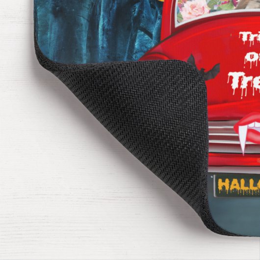 Chihuahua Hund Autofahren Auto Beängstigend Hallow Mousepad (Ecke)