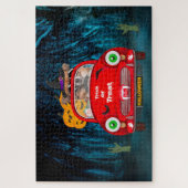 Chihuahua Hund Autofahren Auto Beängstigend Hallow Puzzle (Vertikal)