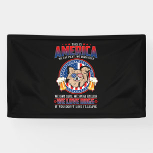 Chihuahua Hund dieses Amerika 4. Juli Banner