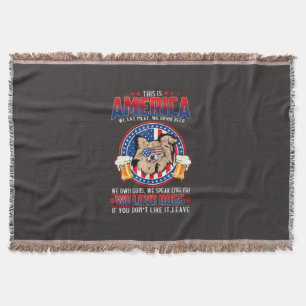 Chihuahua Hund dieses Amerika 4. Juli Decke