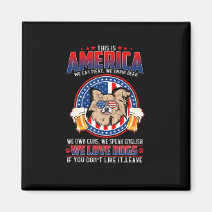 Chihuahua Hund dieses Amerika 4. Juli Magnet