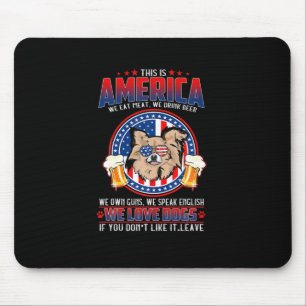 Chihuahua Hund dieses Amerika 4. Juli Mousepad