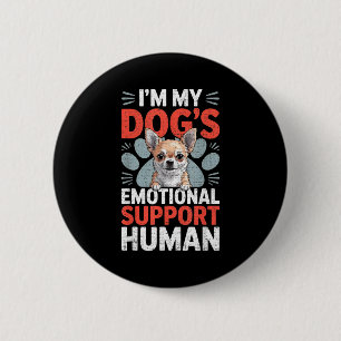 Chihuahua Hund emotionale Unterstützung Mensch  Button