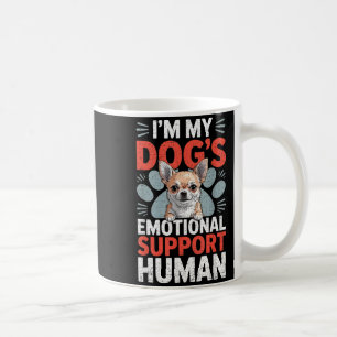 Chihuahua-Hund emotionale Unterstützung Mensch  Kaffeetasse