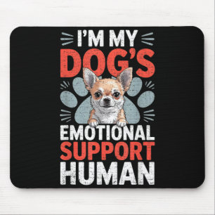 Chihuahua Hund emotionale Unterstützung Mensch Mousepad