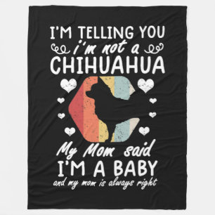 Chihuahua-Hund Fleecedecke