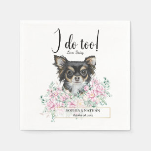 Chihuahua Hund Hochzeitcocktail Napkins Serviette