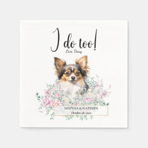 Chihuahua Hund Hochzeitcocktail Napkins Serviette