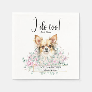 Chihuahua Hund Hochzeitcocktail Napkins Serviette