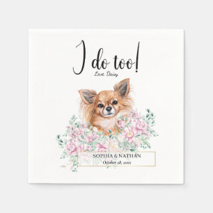 Chihuahua Hund Hochzeitcocktail Napkins Serviette