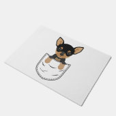 Chihuahua-Hund in Pocket Fußmatte (Schrägansicht)