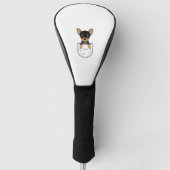 Chihuahua-Hund in Pocket Golf Headcover (Vorderseite)