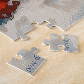 Chihuahua Hund in Sledge Let it Schnee Weihnachten Puzzle (Seite)