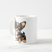 Chihuahua-Hund Kaffeetasse (Vorderseite Links)