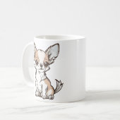 Chihuahua-Hund Kaffeetasse (Vorderseite Links)